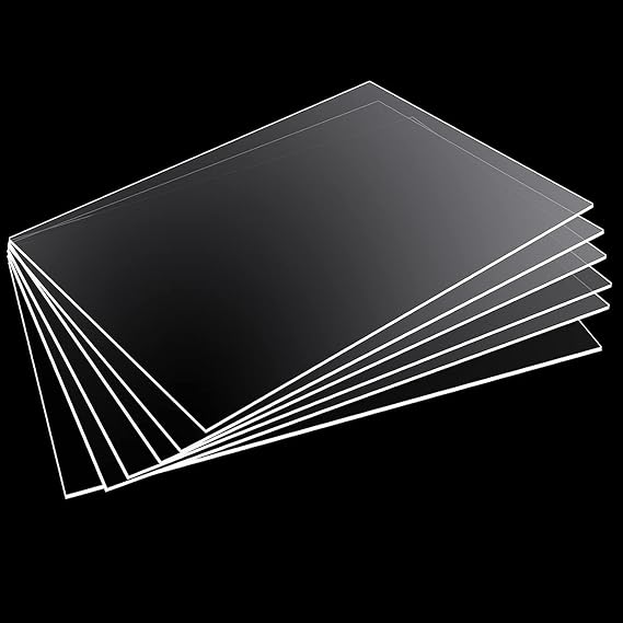 Polycarbonate Roofing Sheet Polycarbonate Clear Plastic Sheet,Clear Acrylic Sheet,UV Protection Rainproof Greenhouse Shed Roof Sheet Garage Roofing Covers,Glass Replacement,for DIY,Craft,Easy to Cut