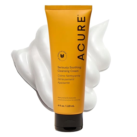 Acure Seriously Soothing Cleansing Cream - Sulfate Free, Vegan - 4 fl oz