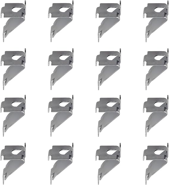 344-08982-0 Refrigerator Freezer Galvanized Shelf Support Clips 16 PCS