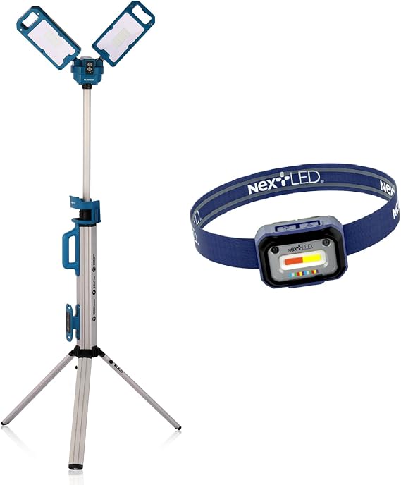 NextLED Comprehensive Lighting Solution: NT-6926M Ultimate Work Light & NT-2143C-B Auto Detail Headlamp