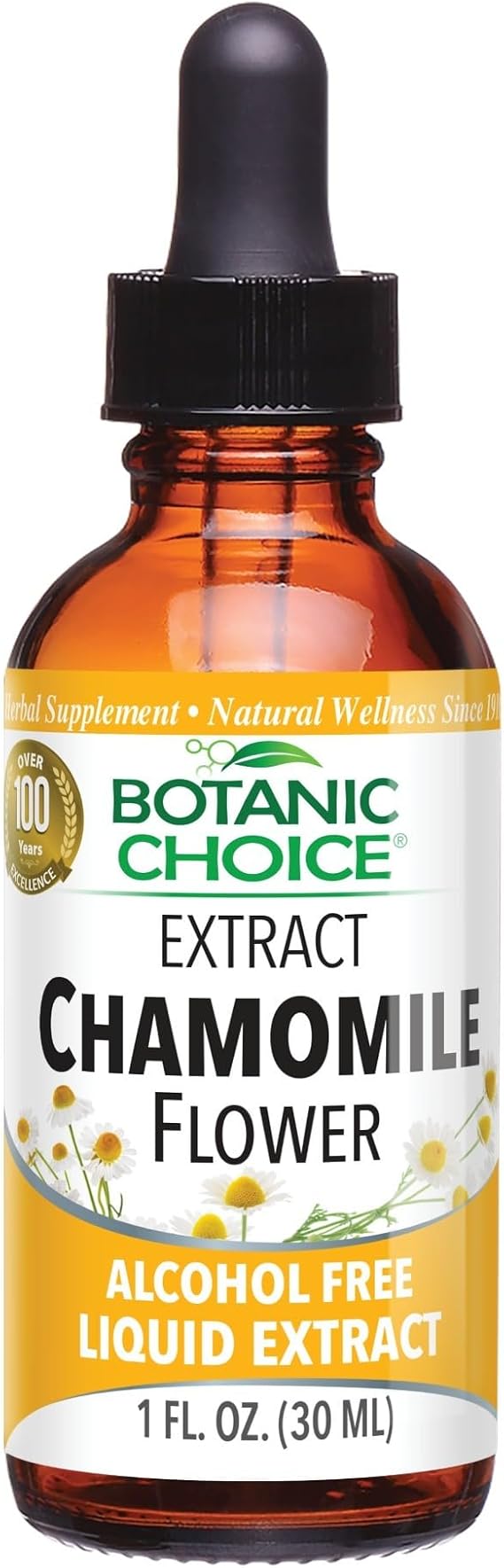 Botanic Choice Chamomile Flower Alcohol Free Liquid Extract, 1 Fluid Ounce