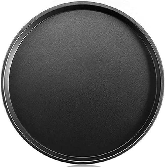 Baking Tray Metal Baking Dishes Pizza Pan Non Stick Carbon Steel Round Baking Tray For Home Kitchen Baking Tool 1Pcs 26Cm
