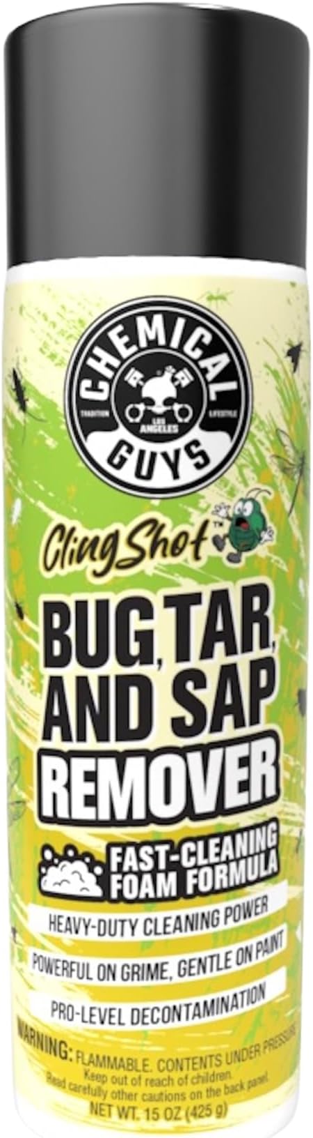 Chemical Guys, Bug, Sap & Tar Remover, Fast-Acting Pre-Wash Spray, 15 oz