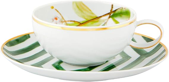 Vista Alegre Amazonia Porcelain Tea Cup and Saucer