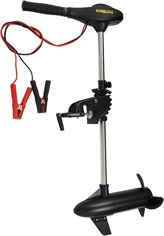 12V Electric Boat Motor | Trolling Motor | Outboard Motor, 58 Lbs Thrust