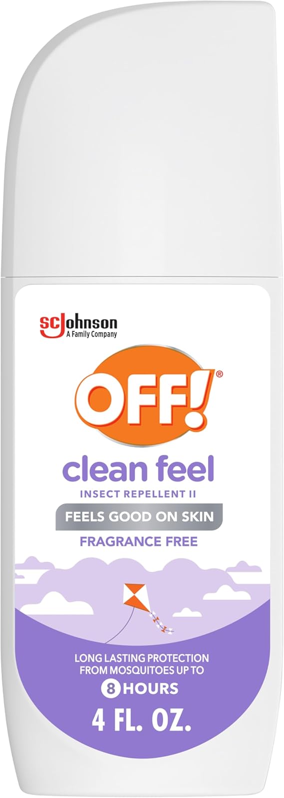 OFF! Clean Feel Insect Repellent Spritz with 20% Picaridin, Bug Spray with Long Lasting DEET-Free Protection from Mosquitoes and Ticks, Feels Good on Skin, 4 oz | insect-repellants