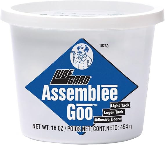 Lubegard 19260 Assemblee Goo, Blue, Light Tack Lubricant, 16 oz.