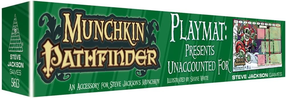 Munchkin Pathfinder Playmat: Presents Unaccounted for | Level Tracker | Munchkin Card Game Accessory | Adult, Kids, Family Card Game | Fantasy Adventure Roleplaying Game | from Steve Jackson Games