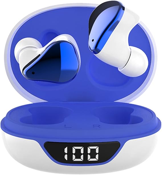 Small Wireless Earbuds for Small Ear Canals, Blue Tooth Ear Buds Earphones for iPhone Android, Micro Tiny Mini Earbuds Wireless Bluetooth Noise Cancelling Waterproof in-Ear Headphones for Sports