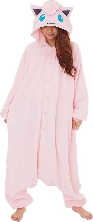 SAZAC Jigglypuff Pokemon Kigurumi - Onesie Jumpsuit Halloween Costume