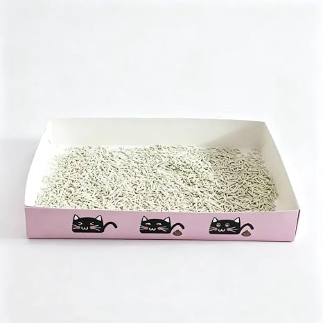 Travel Litter Box for Cats, Portable Paper Cat Litter Box, Traveling & Camping Cat Supplies