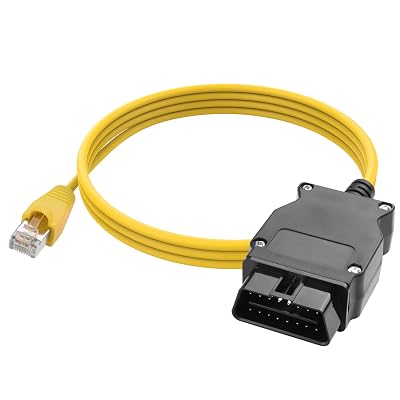 YAODHAOD ENET OBD2 Cable for BMW F- Series Coding, RJ45 Ethernet to OBD Connector Tools Compatible with E SYS ISTA ICOM Bootmod3 Bimmerlink OBD-6.6ft 2M