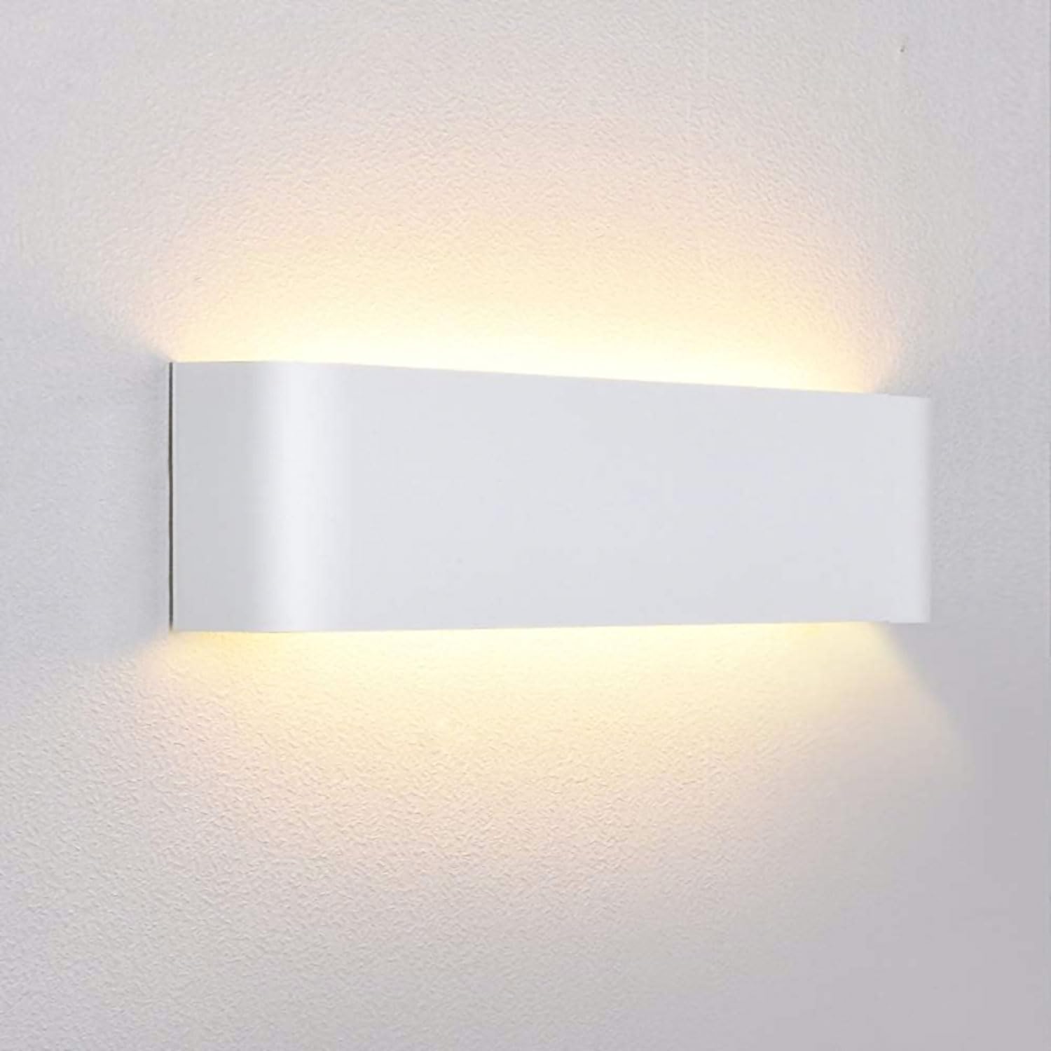 16W Indoor Wall Lights, 30CM Modern Wall Lamps with Up Down Light IP44 Pure Aluminum Modern Wall Sconce, Interior Wall LED Lights for Bedroom Corridor Living Room Staircase Warm White [Energy Class E]