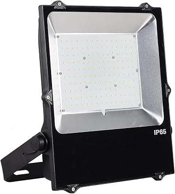 OSTEK LED Flood Light 100W 14000LM,IP65 Waterproof Commercial LED Lighting, 300W HPS Equivalent, Daylight 5000K, Security Floodlight for Home, Backyard, Patio, Garden ETL DLC