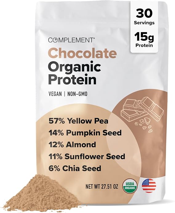 Complement 15g Vegan Chocolate Plant-Based Protein Powder (30 Servings)
