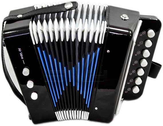 SKY Accordion Black Color 7 Button 2 Bass Kid Music Instrument Easy to Play *GREAT GIFT*