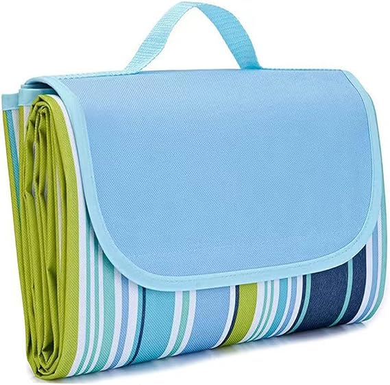 PUPOPIK Picnic Beach Blanket, Picnic Mat 80x60in Waterproof Foldable, Family Mat, Portable Large Picnic Blankets for Travel, Hiking, Music Festival