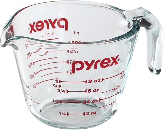 Pyrex 6001074 885107797882 Measuring Cup, 8 oz., Crear