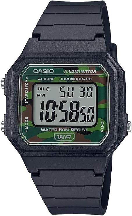 Casio W217H Series | Mens Digital Watch | 50M WR | 1/100 Second Stopwatch | LED Backlight | Countdown Timer | 100 SEC Chronograph | Daily Alarm | Hourly Time Signal | 7 Year Battery