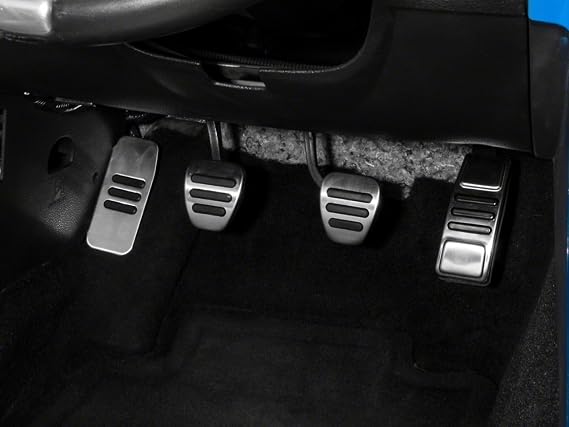 GT500 Style Pedal Covers Compatible with 05-14 Mustang w/Manual Transmission