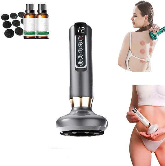 Shevitality - She Vitality Cellulite Massager, She Vitality Cellulite Relief Kit, Shevitality Cellulite Relief in 30 Days, Handheld Anti Cellulite Massager Tool with 12 Suction Modes (Gray-1PCS)