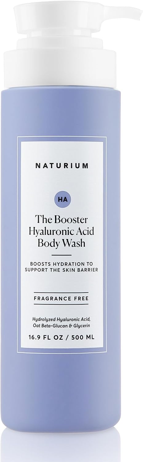 Naturium The Booster Hyaluronic Acid Body Wash, Hydrating & Moisturising, with Glycerin & Vitamin B5, 16.9 OZ / 500 ML