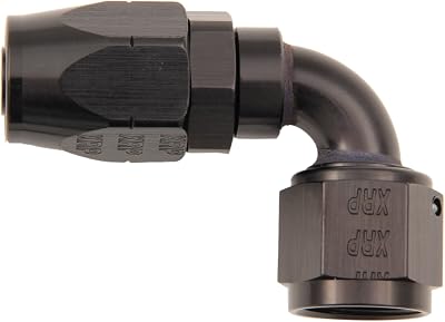 XRP 209010BB Black Size-10 90 Degree Double Swivel Hose End