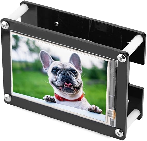 3.5 Inch IPS Touchscreen LCD Monitor, High Resolution 320x480 to 1920x1080, Wide Viewing Angle Display for DIY Projects and PC, with Acrylic Case