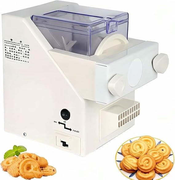 Automatic Cookies Making Machine, Cookie Press Biscuit Maker,50-60Rpm Electric Biscuit Cookie Making Machine,8 Replaceable Nozzles,6 Cookie~/