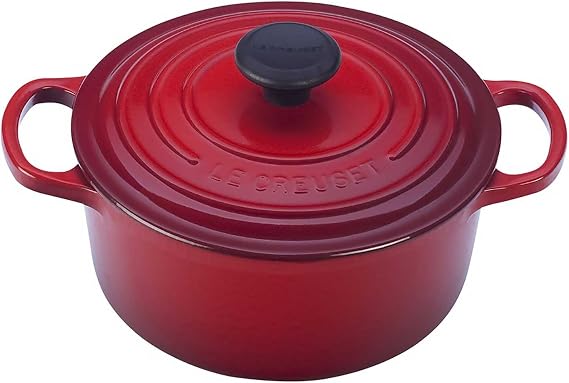 Le Creuset Enameled Cast Iron Signature Round Dutch Oven, 2 qt., Cerise