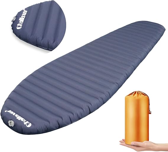 Ultralight Sleeping Pad for Camping, 74.8"x23.2" Camping Mat with Pump Sack Inflatable Sleeping Pads Compact for Camping Backpacking Hiking Traveling Tent