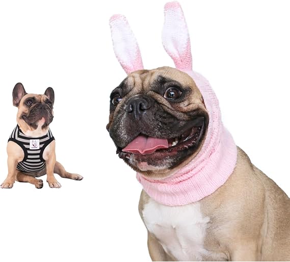 iChoue Black Shirt and Bunny Muff - S
