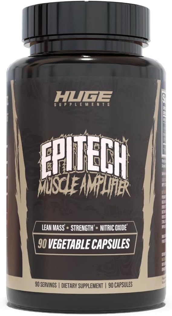 Epitech Epicatechin Supplement Natural Myostatin Inhibitor for Muscle Growth, Optimally Dosed, Added BioPerine for Maximum Absorption, Boosts Endurance, Nitric Oxide & Recovery 90 Servings