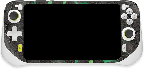 MightySkins Glossy Glitter Skin Compatible with Logitech G Cloud Gaming Handheld - Green Hex | Protective, Durable High-Gloss Glitter Finish | Easy to Apply | Made in The USA