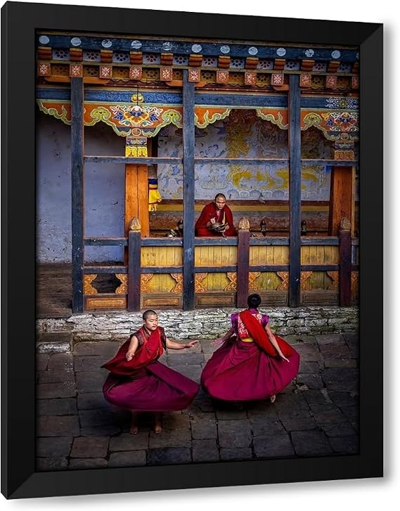 ArtDirect Bhutan, Jakar Dzong-85013A Custom Framed Art Print Giclee Print or Canvas Options with Various Sizes and Customization by Restelli, Raimondo