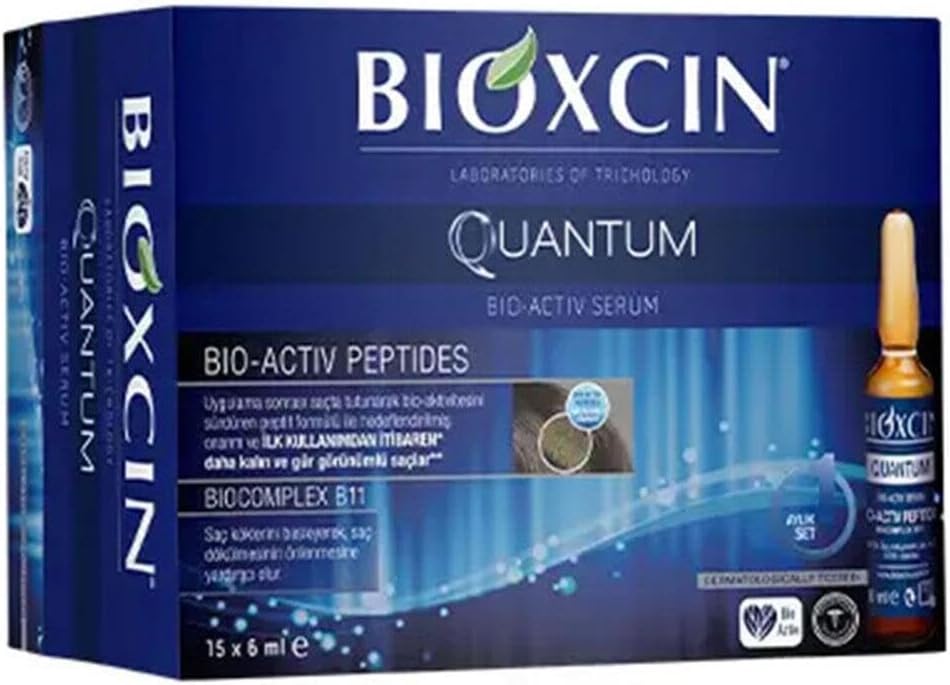 Bioxcin Quantum Saç Bakım Serumu, Bio-Activ Peptides, 15 x 6ml