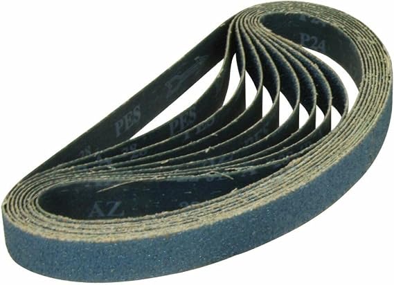 Sander Belts,1-1/2" x 30" Inch Zirconia Pipe and Tube Sanding Belt Kit 120 Grit - 10 PACK