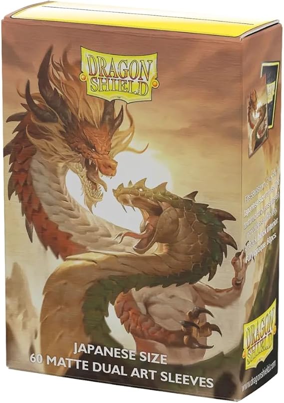 Dragon Shield: Wood Snake 2025-60CT Japanese Matte Dual Art Card Sleeves - Compatible with Yugioh, Vanguard!, Flesh & Blood TCG & LCG Protection, for Toploaders