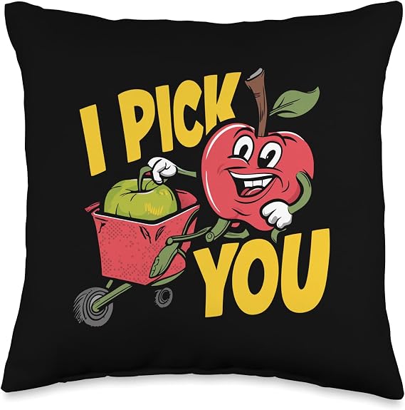I Pick You Apple Throw Pillow
