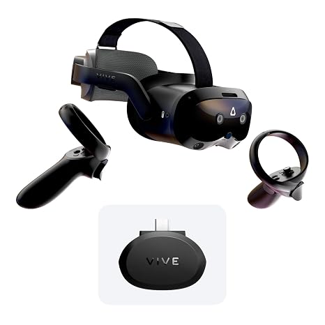 HTC Vive Focus Vision with Facial Tracker Mixed Reality and PC VR Headset + Controllers + Facial Tracker