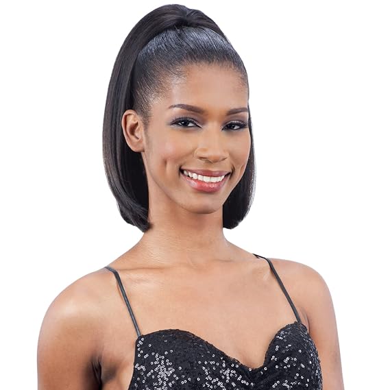 Freetress Braids YAKY BOUNCE 14" (4 Medium Brown) - Equal Drawstring Ponytail