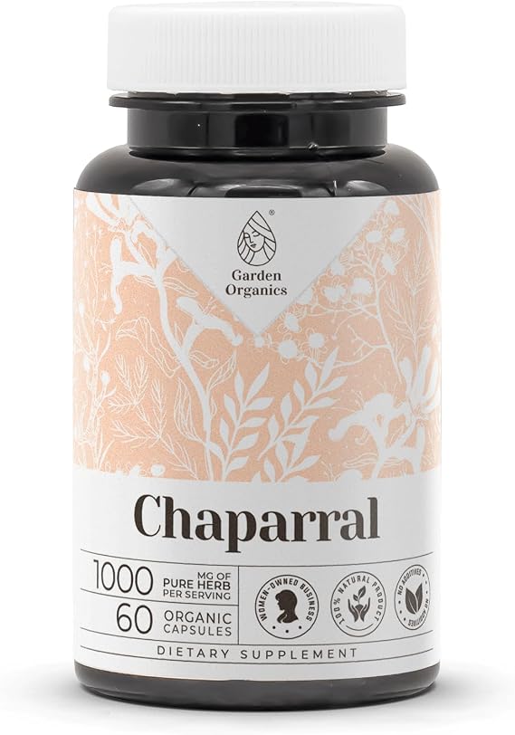 Chaparral 60 Capsules | High-Potency Herbal Dietary Supplements | Made with Vegetable Capsules and Chaparral (Larrea tridentata) Dried Leaf and Flower (60 Count)