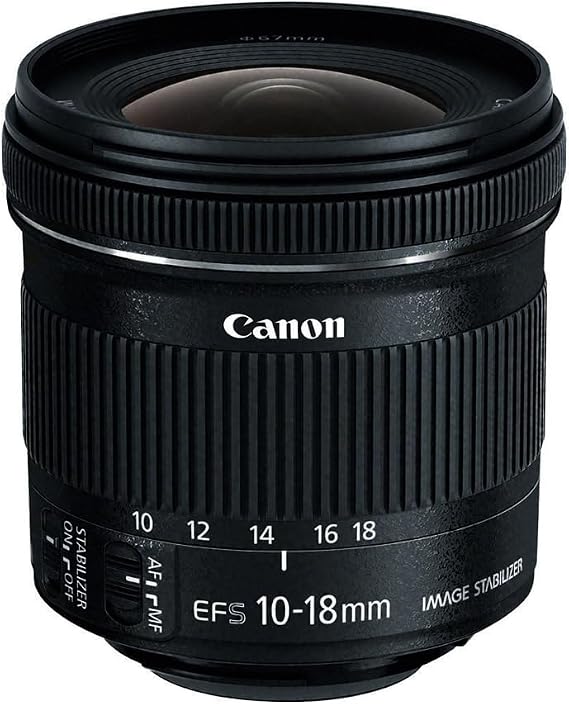 Canon EF-S 10-18mm f/4.5-5.6 IS STM Wide Angle Zoom/Image Stabilizer Lens Kit for Canon - International Version