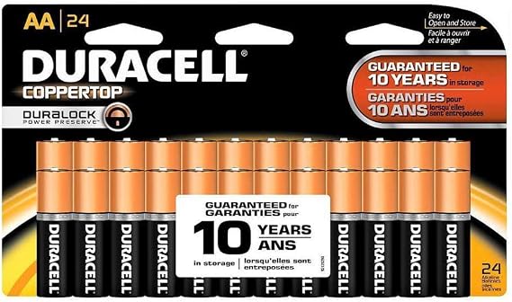 Duracell MN1500B24Z - Battery,AA,Alkaline,24/PK