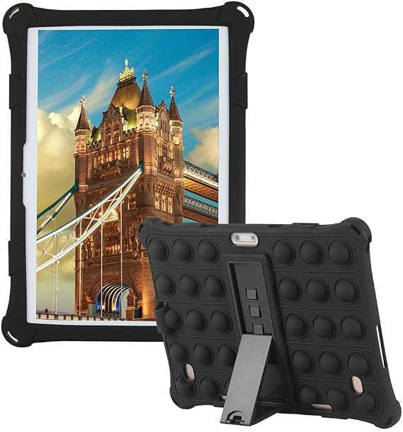 Universal 10.1 inch Tablet Protective Cover, Compatible with Zonko, qunyiCO, MEIZE, PRITOM, FEONAL, ANTEMPER, MARVUE, Dragon Touch, Winsing, FANGOR, ZZB (Black)