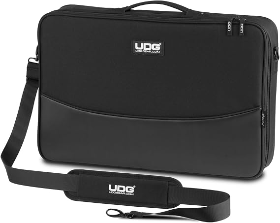 UDG Urbanite MIDI Controller Sleeve Medium, Black (U7101BL) | Urbanite MIDI controller sleeve for DJs on the go; padded for protection, easy carry handles