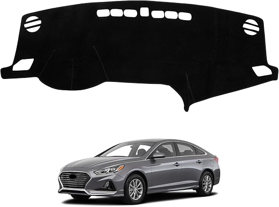 Dash Cover Mat Compatible with Hyundai Sonata 2015 2016 2017 2018 2019 Dashboard Cover for Pad Custom Car Dashboard Interior Accessories Ornament