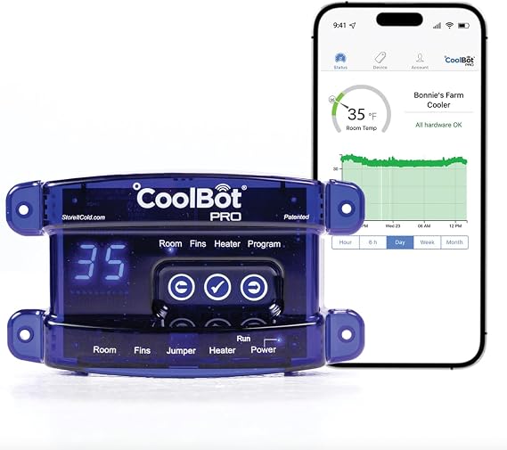 CoolBot Pro 34oF Walk-in Cooler Controller for Air Conditioners (Wi-Fi Enabled)