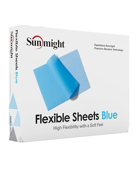 600G Grip 25 Flexible Sanding Sheets - Premium Aluminum Oxide - Flexible Sandpaper Film Backing - Ceramic Alumina Grit - Sandpaper for Wood, Metal, Plastic & Automotive