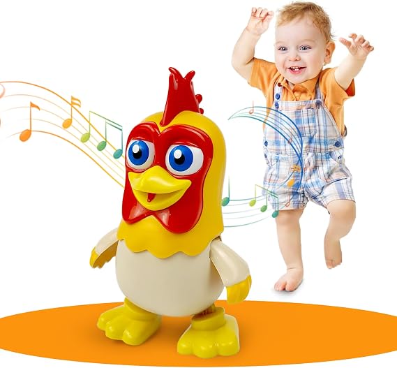 TOYMAKER La Granja de Zenon Bartolito Chicken Baby Toys Dancing Toddlers Toys,Music Kids Interactive Early Learning Educational Toys for 1 2 3 4 Year Old Boys Girls Birthday and Christmas